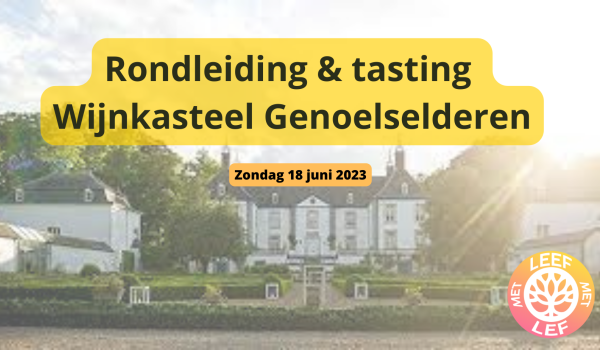 Mannenactiviteit: rondleiding & tasting wijnkasteel Genoelselderen